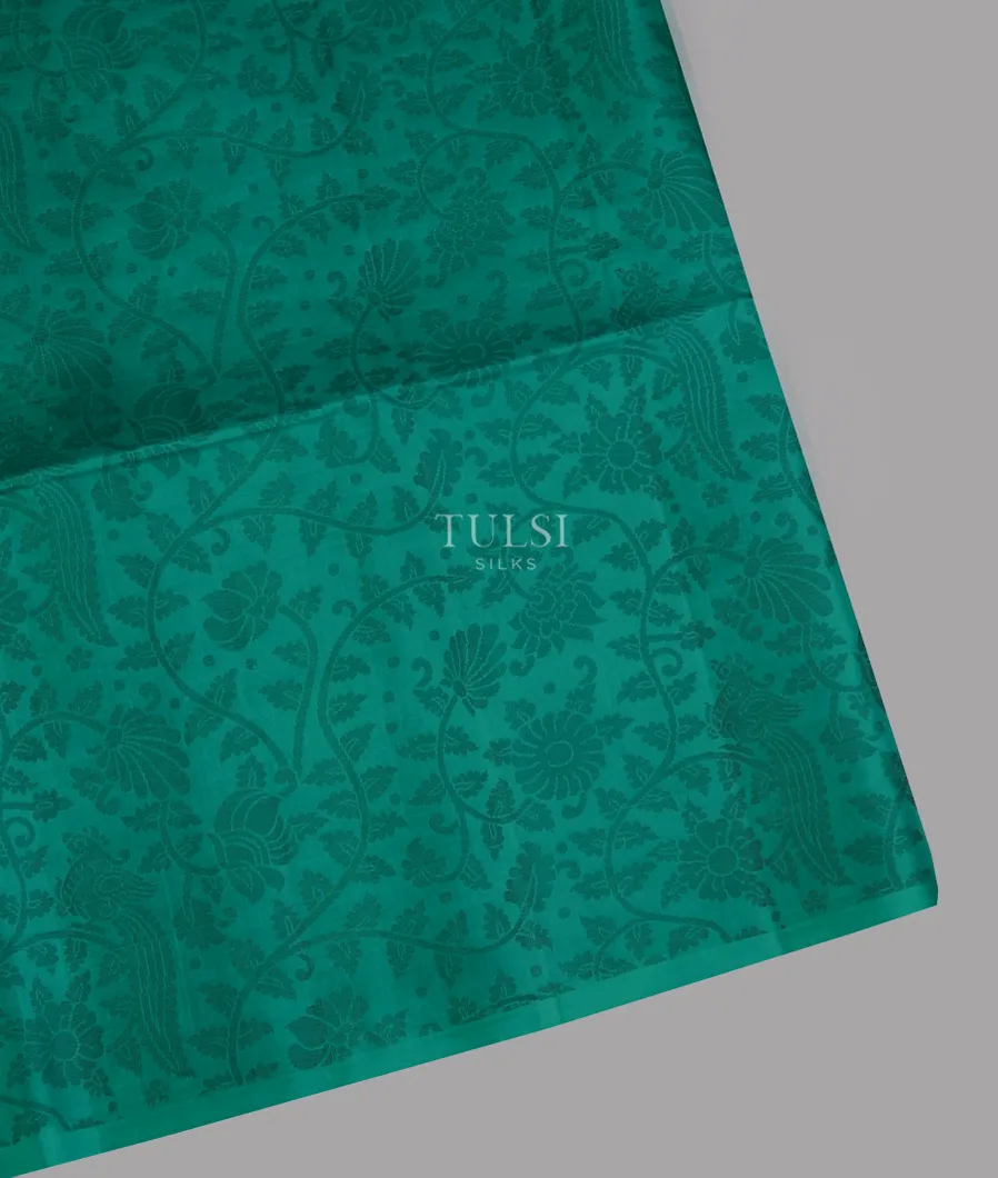 Teal Blue Soft Silk Saree T658685-image