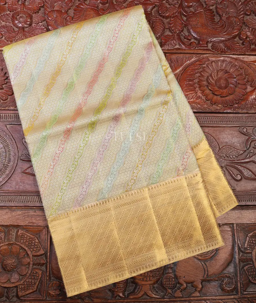 Multicolour Tissue Kanjivaram Silk Saree T658777-image