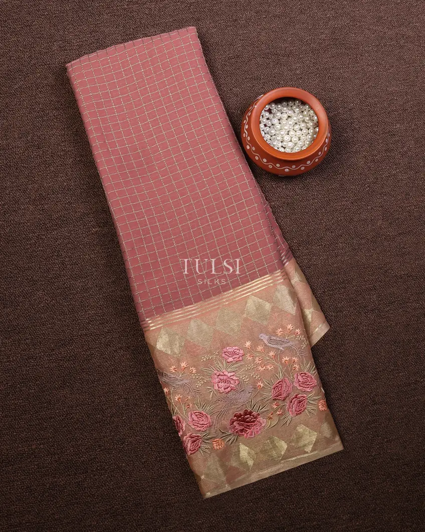 Pink Mysore Georgette Silk Saree T669966-image