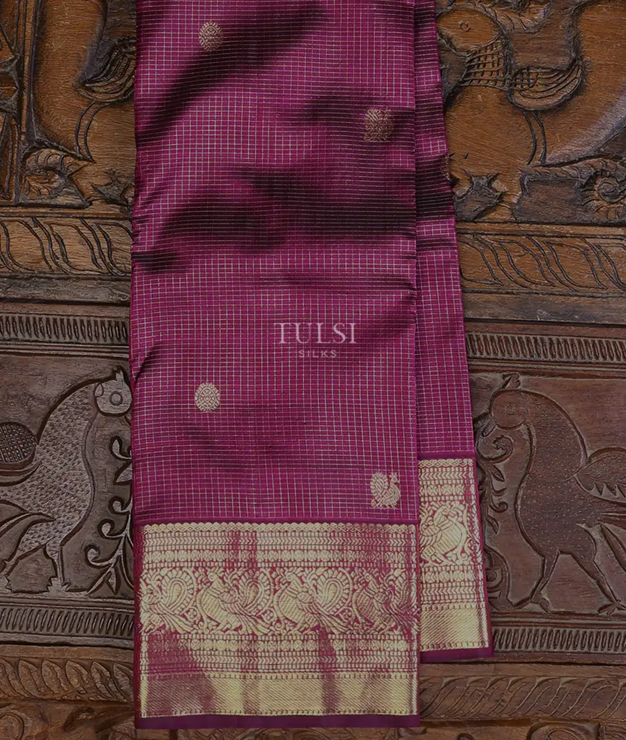 Purple Kanjivaram Silk Saree T667515-image