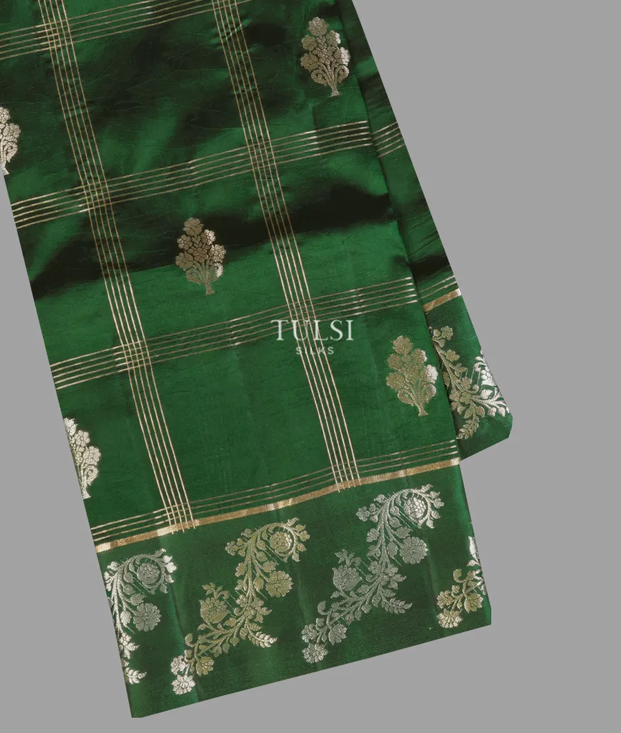 Green Banaras Silk Saree T665664-image