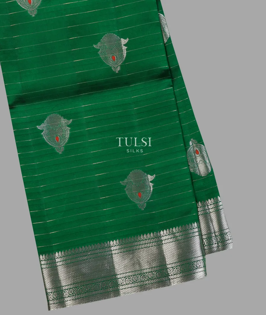 Green Banaras Silk Saree T665685-image