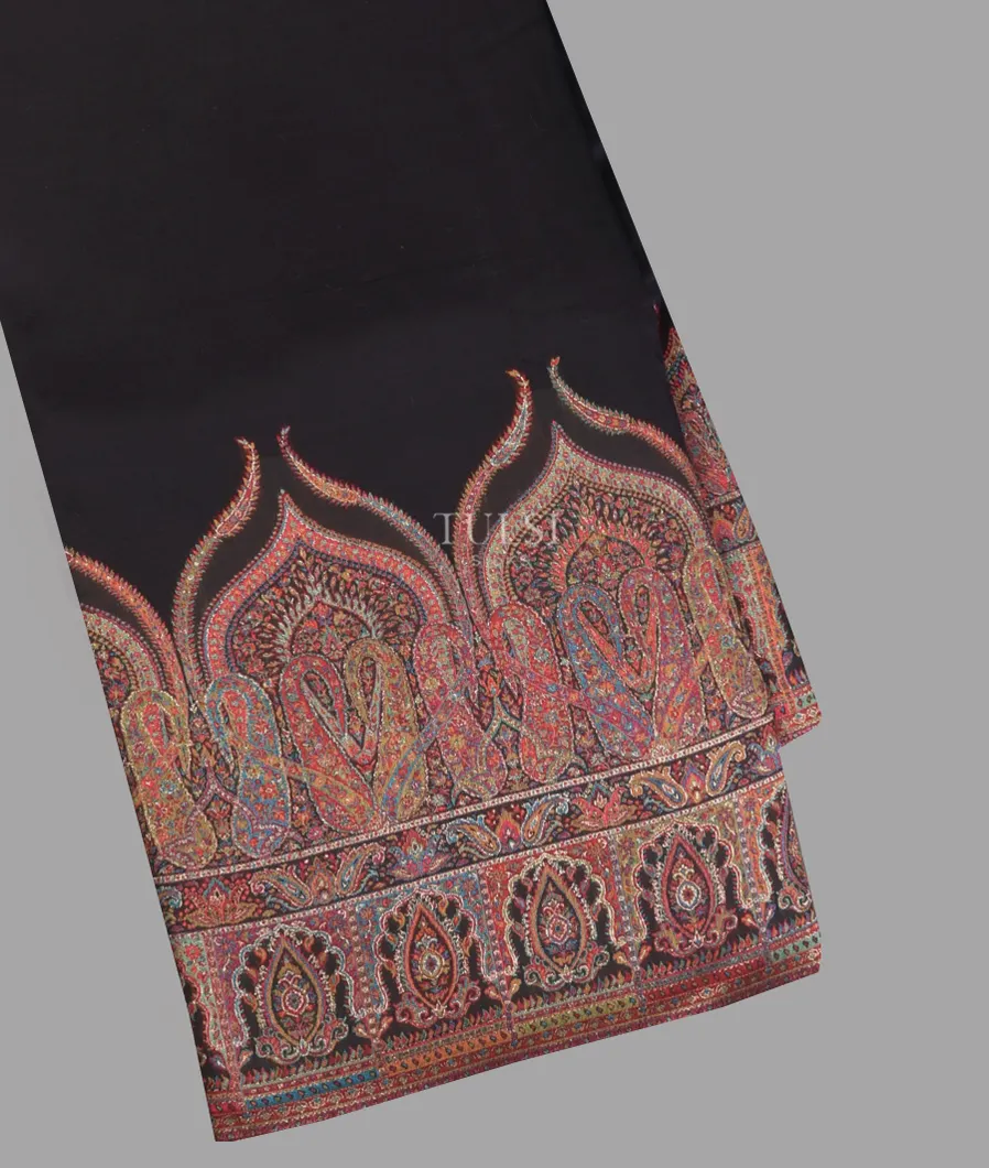 Black Kashmir Kani Silk Saree T660044-image
