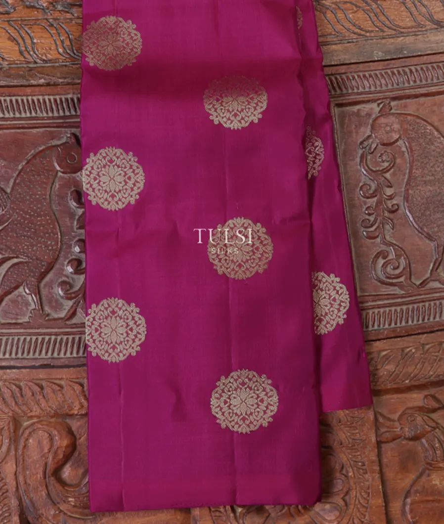 Magenta Kanjivaram Silk Saree T671903-image