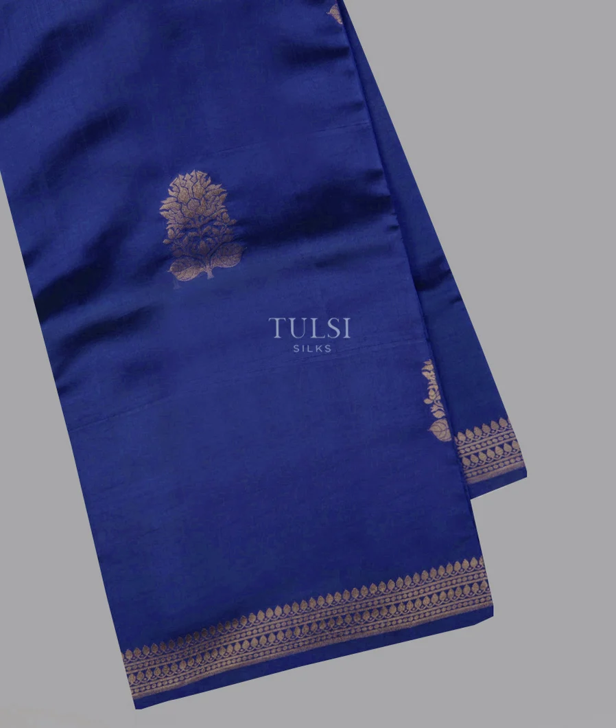 Blue Banaras Silk Saree T628288-image