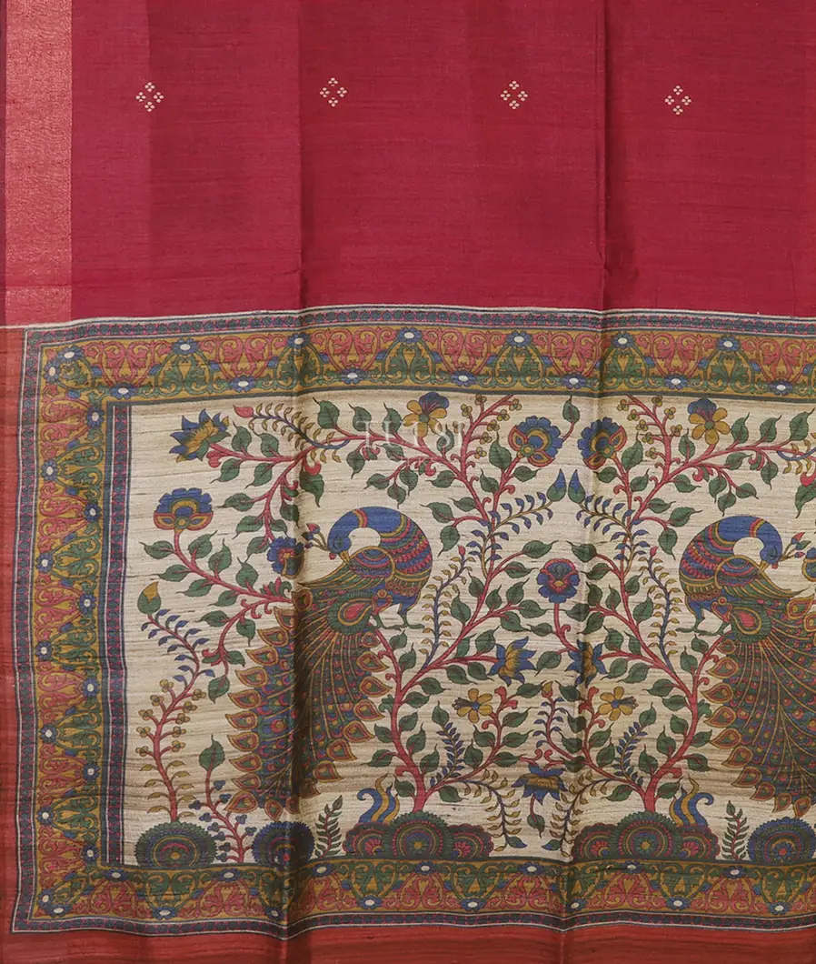 maroon-tussar-printed-saree-t672815-t672815-d