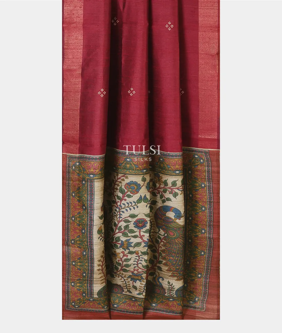 reddish-pink-tussar-printed-saree-t672815-t672815-b