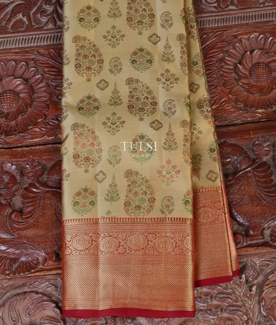 Beige Soft Silk Saree T665585-image