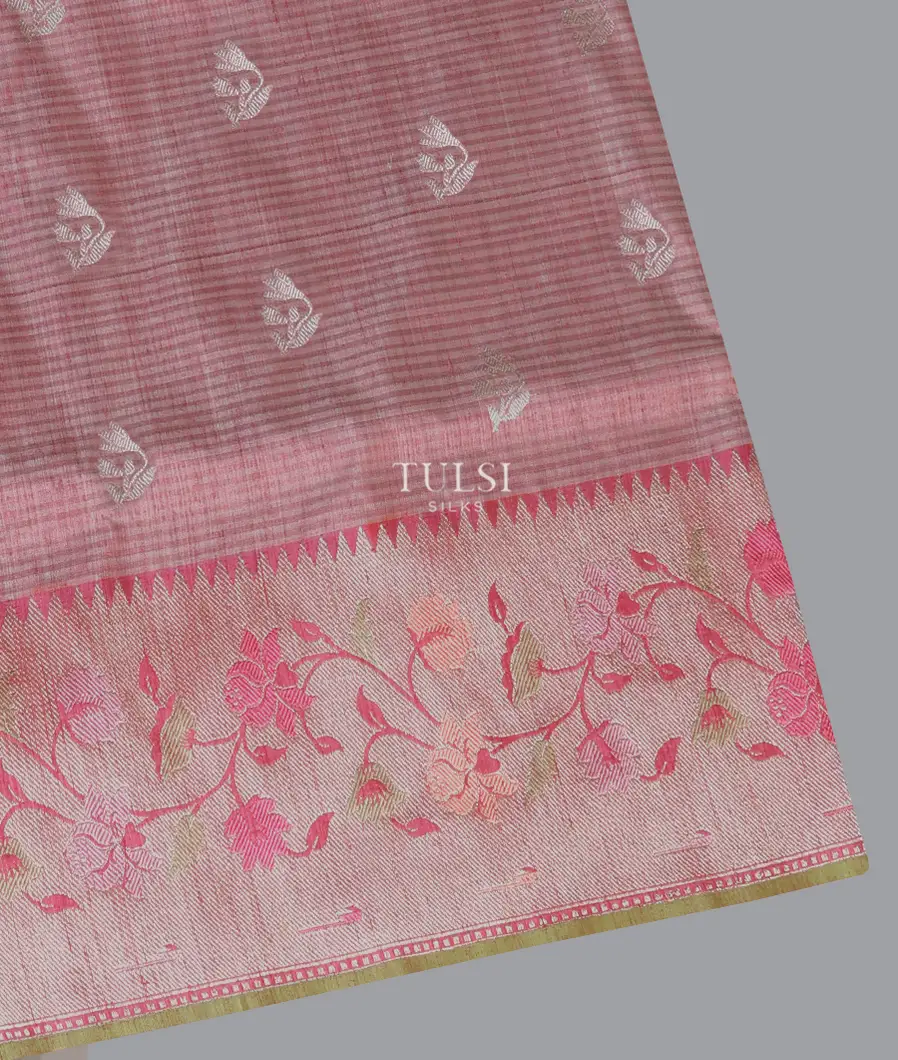 Pink Banaras Tussar Saree T669927-image