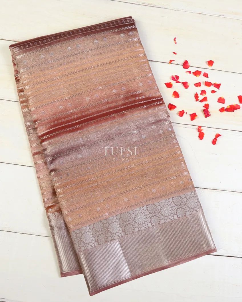 Multicolour Banaras Tissue Organza Saree T673136-image