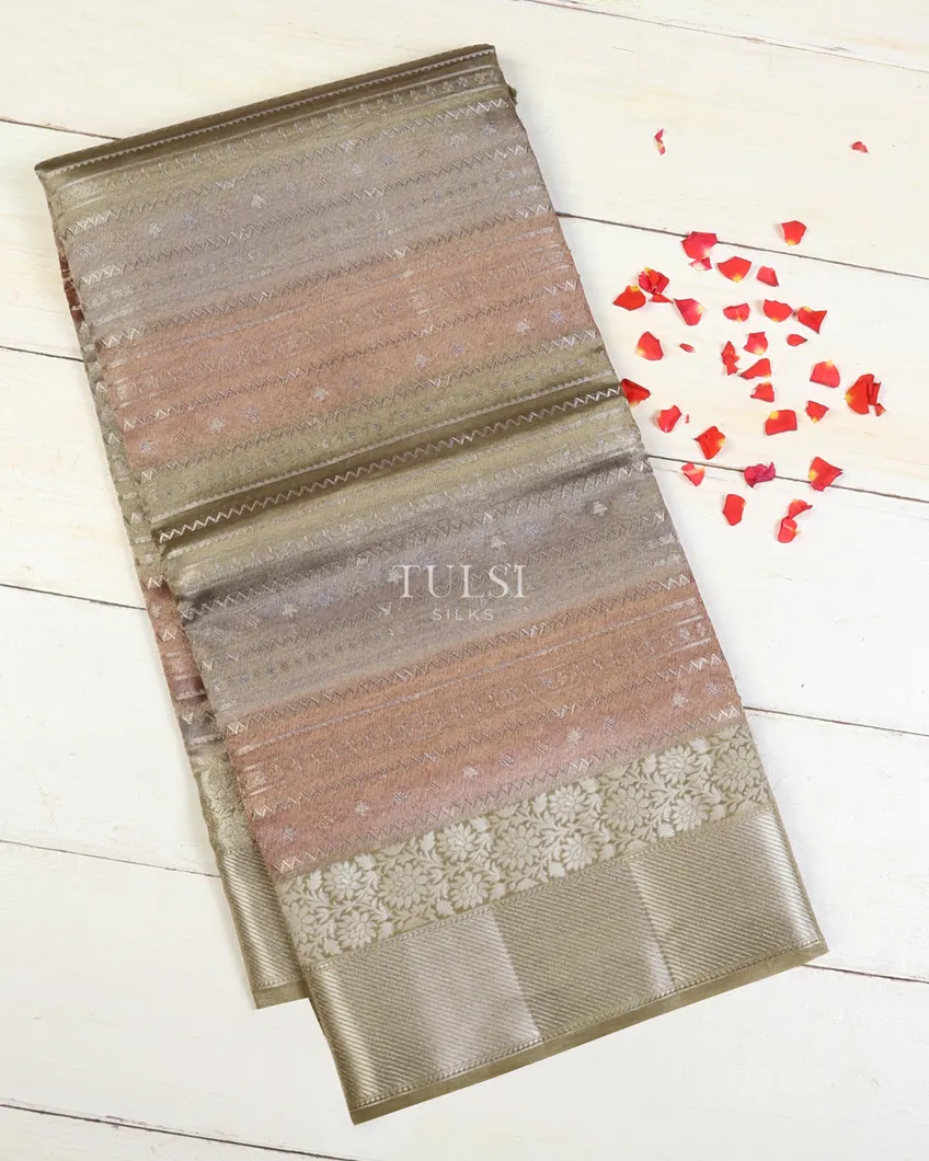 Multicolour Banaras Tissue Organza Saree T673140-image
