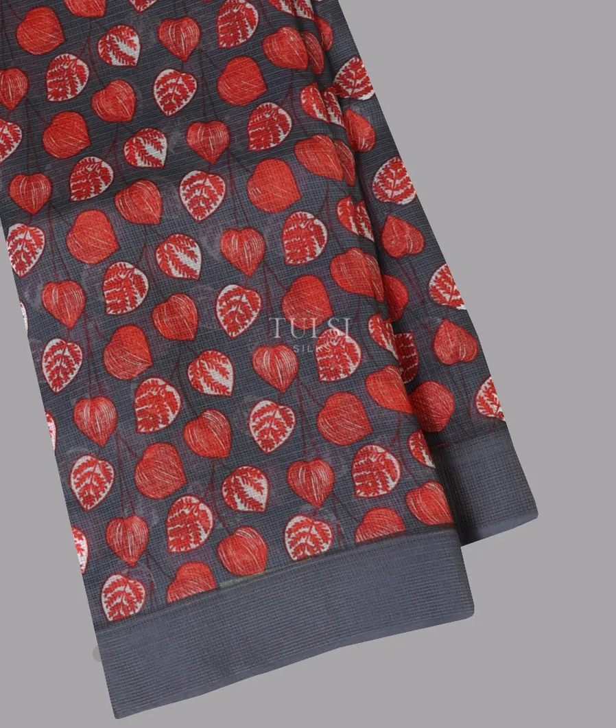 Grey Kota Cotton Saree T672136-image