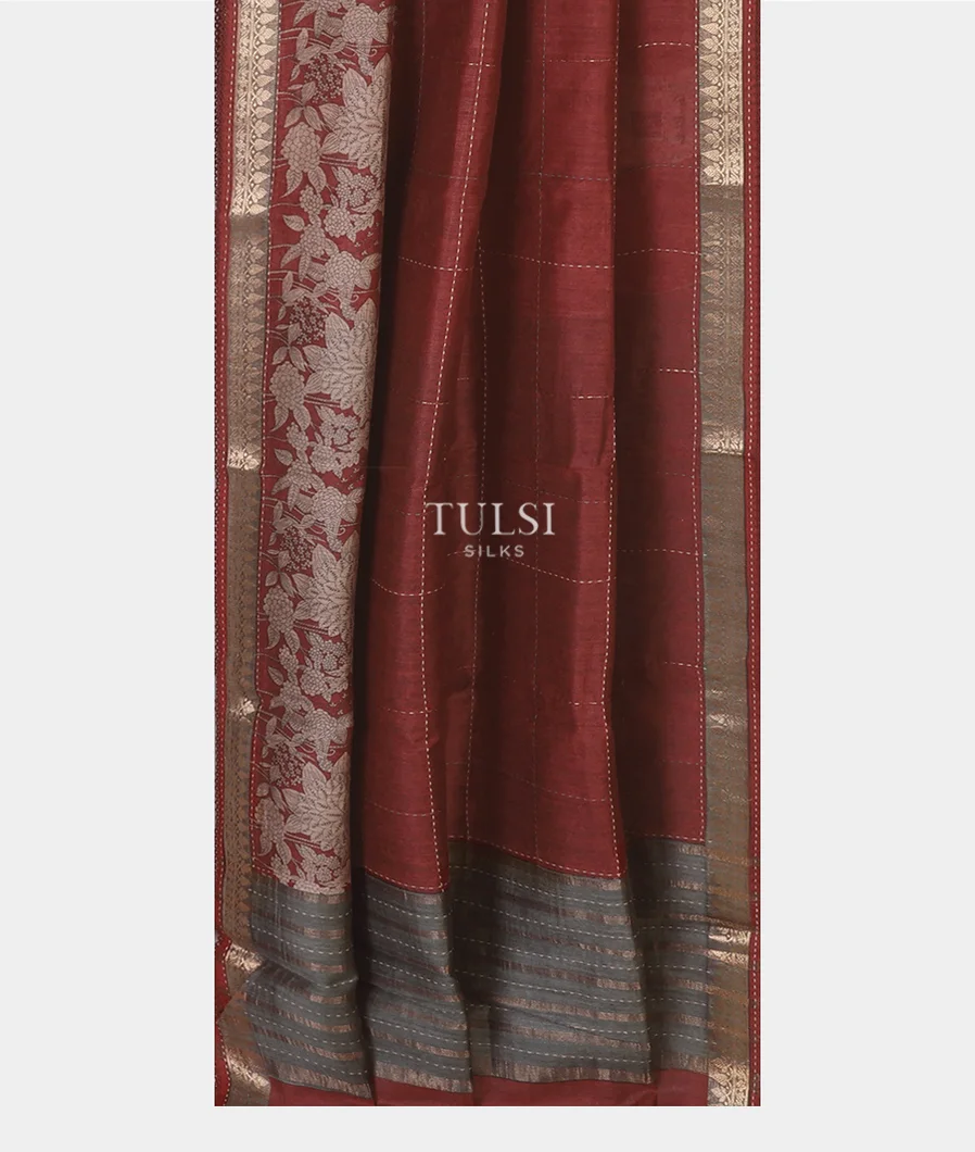 maroon-tussar-printed-saree-t672971-t672971-b
