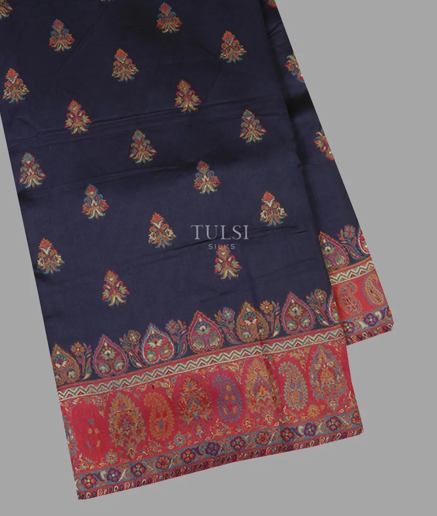 Blue Kashmir Kani Silk Saree T660023-image