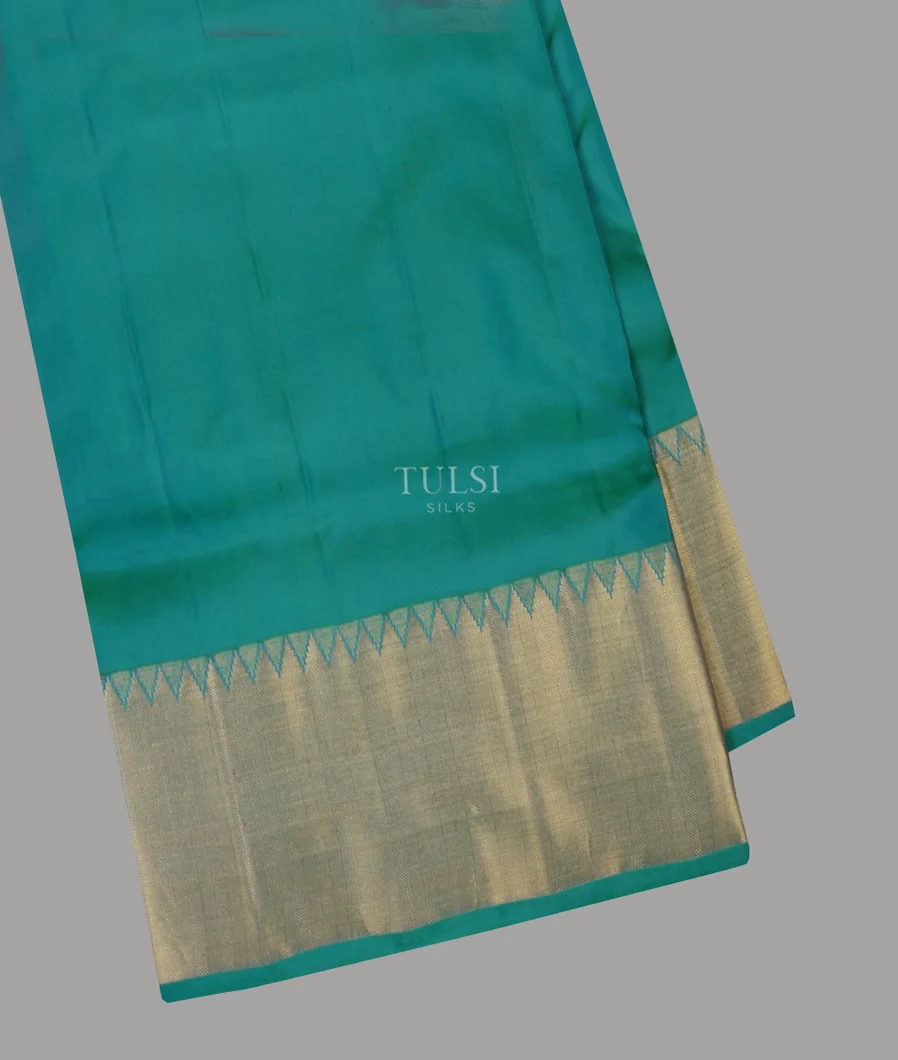 Greenish Blue Soft Silk Saree T650053-image