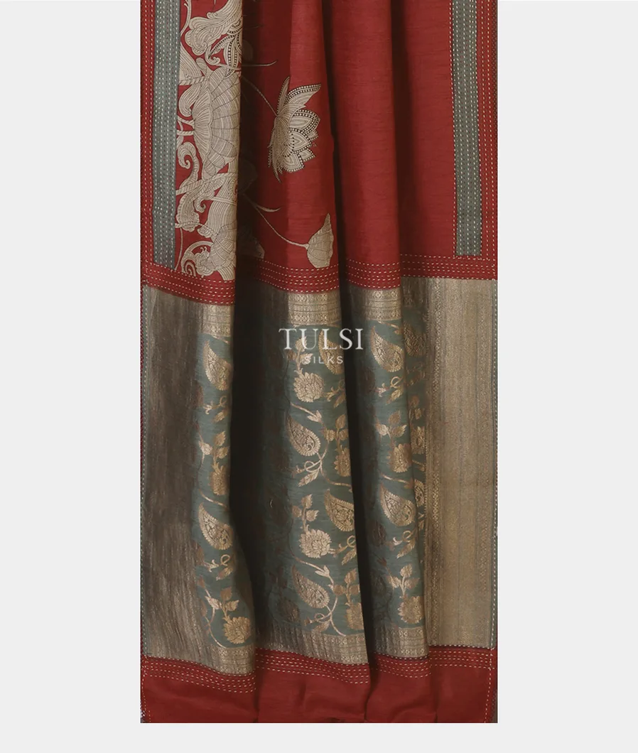 red-tussar-printed-saree-t672985-t672985-b