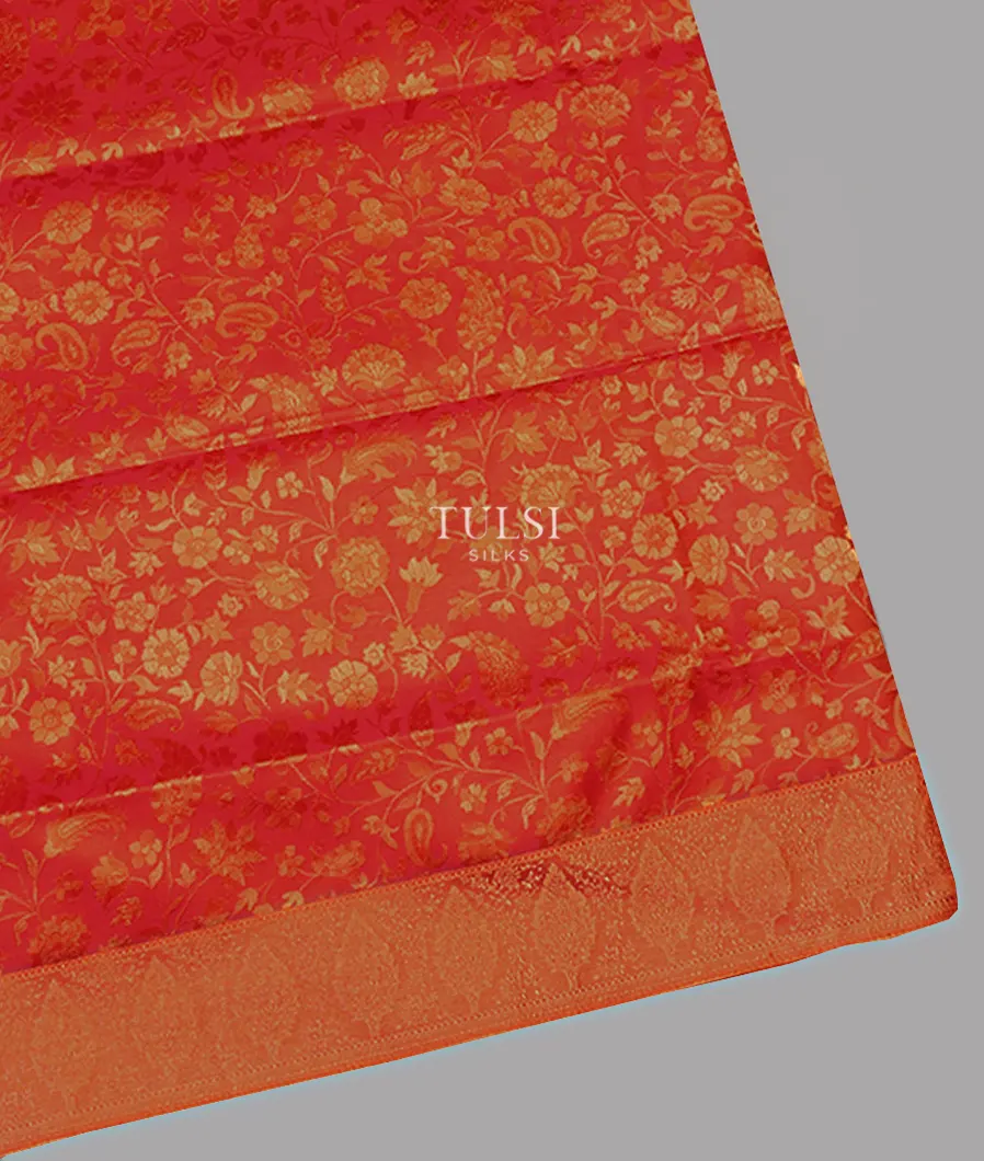 Red Soft Silk Saree T657928-image