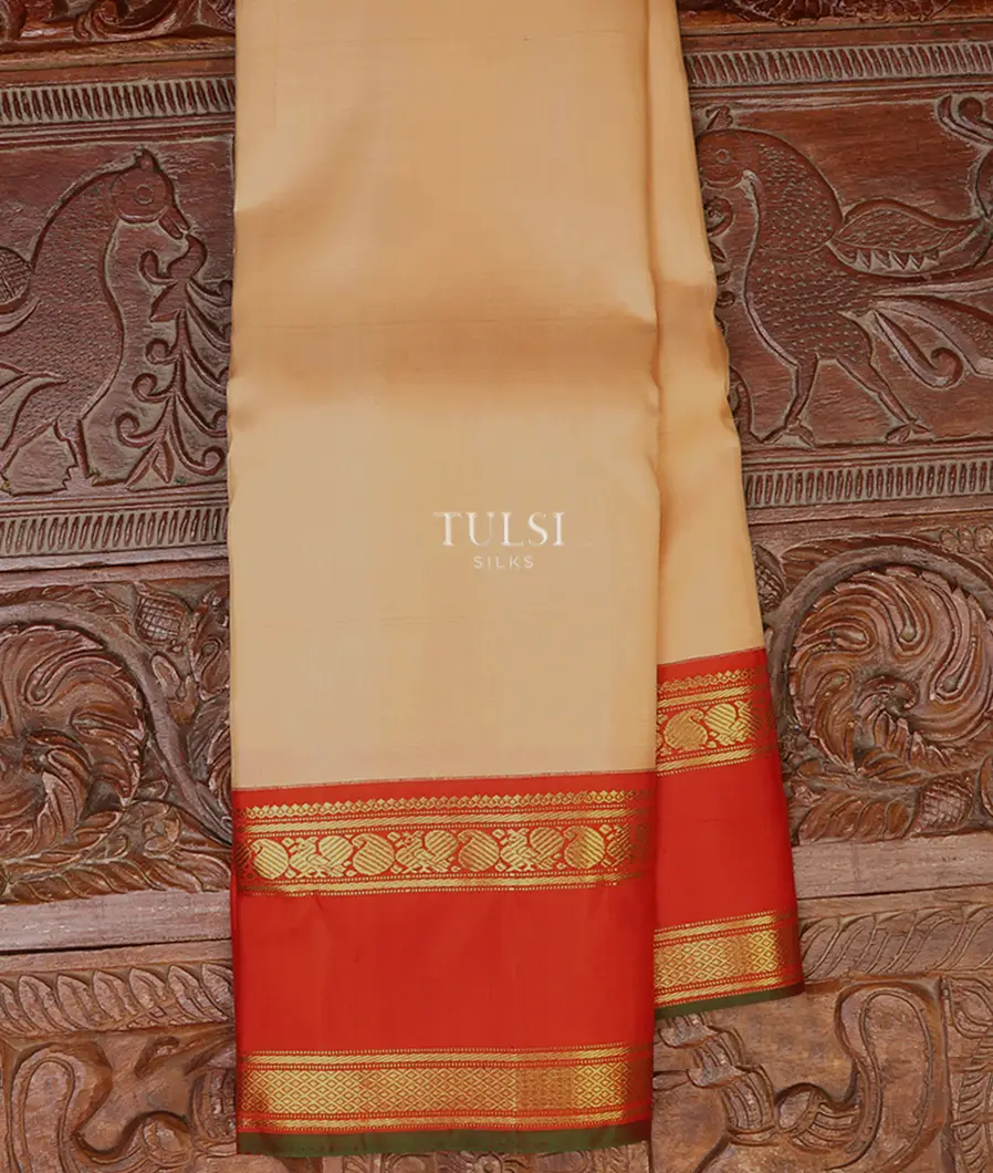 Beige Kanjivaram Silk Saree T670737-image