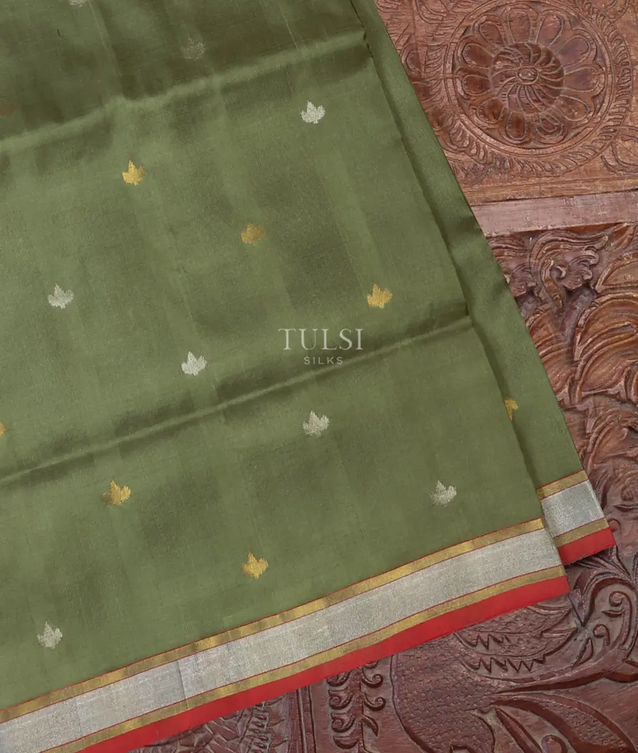 Green Uppada Silk Saree T672897-image