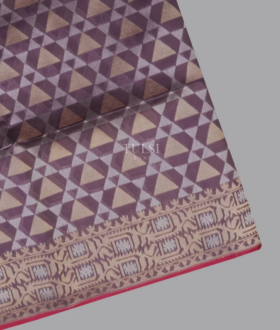 Purple Banaras Kathan Silk Saree T674476-image