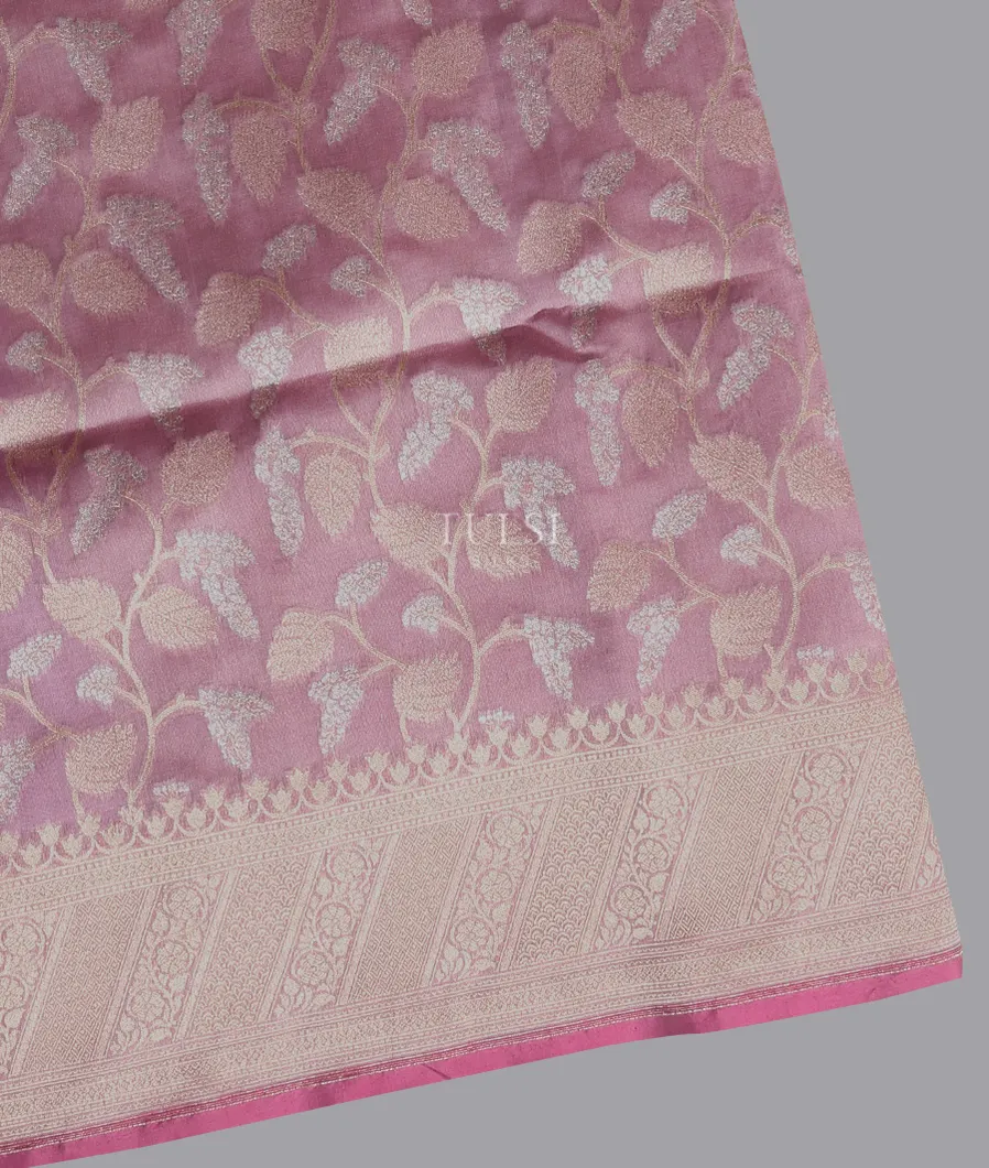 Lavender Banaras Kathan Silk Saree T675270-image