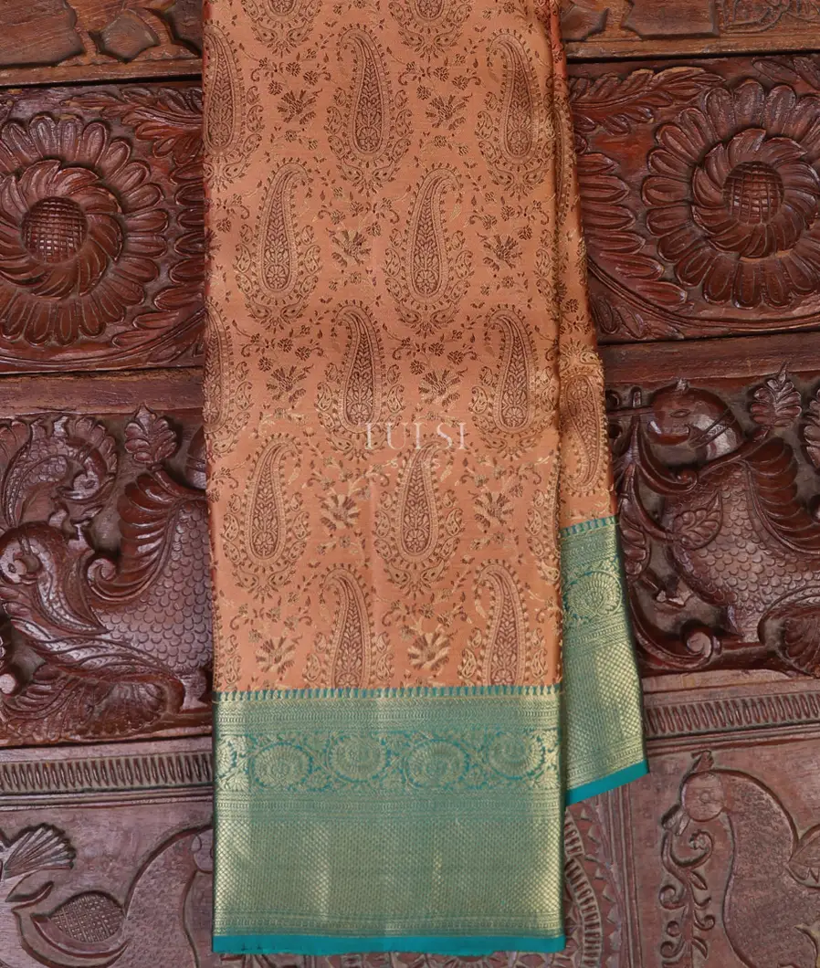 Peach Soft Silk Saree T667671-image