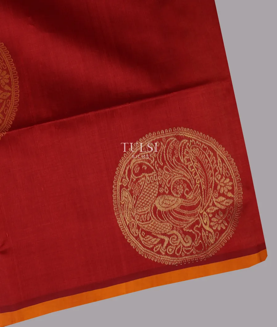 Red Silk Cotton Saree T675710-image