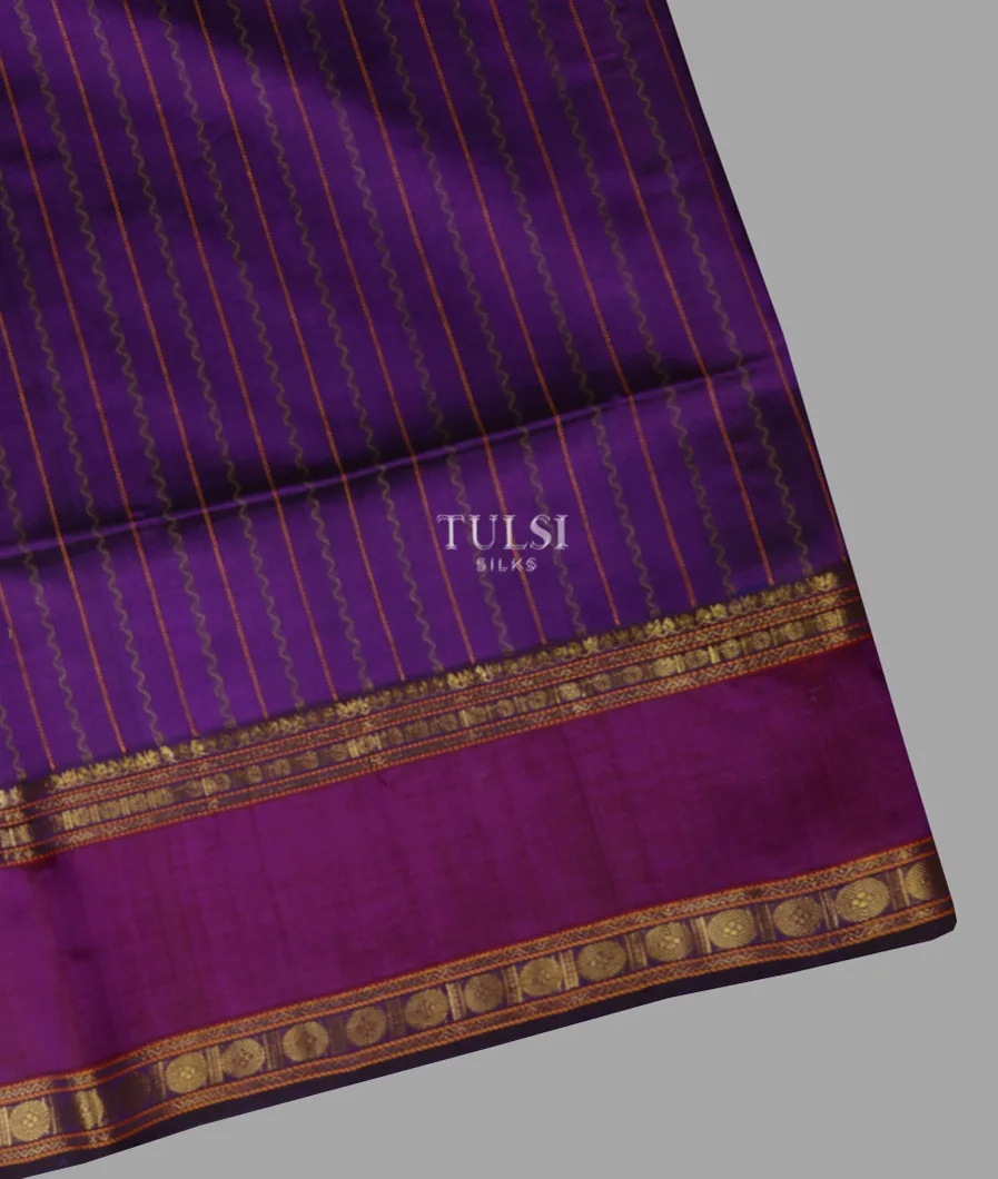 Violet Silk Cotton Saree T675757-image