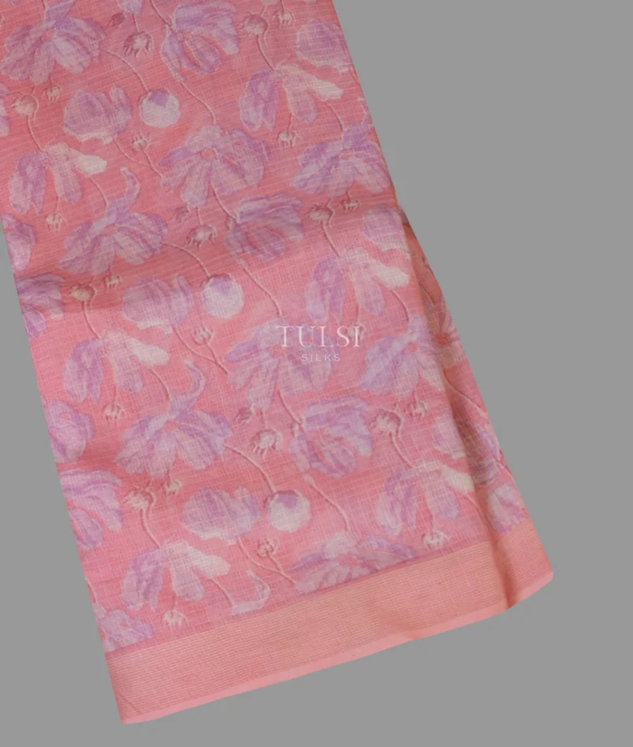 Pink Kota Cotton Saree T672079-image
