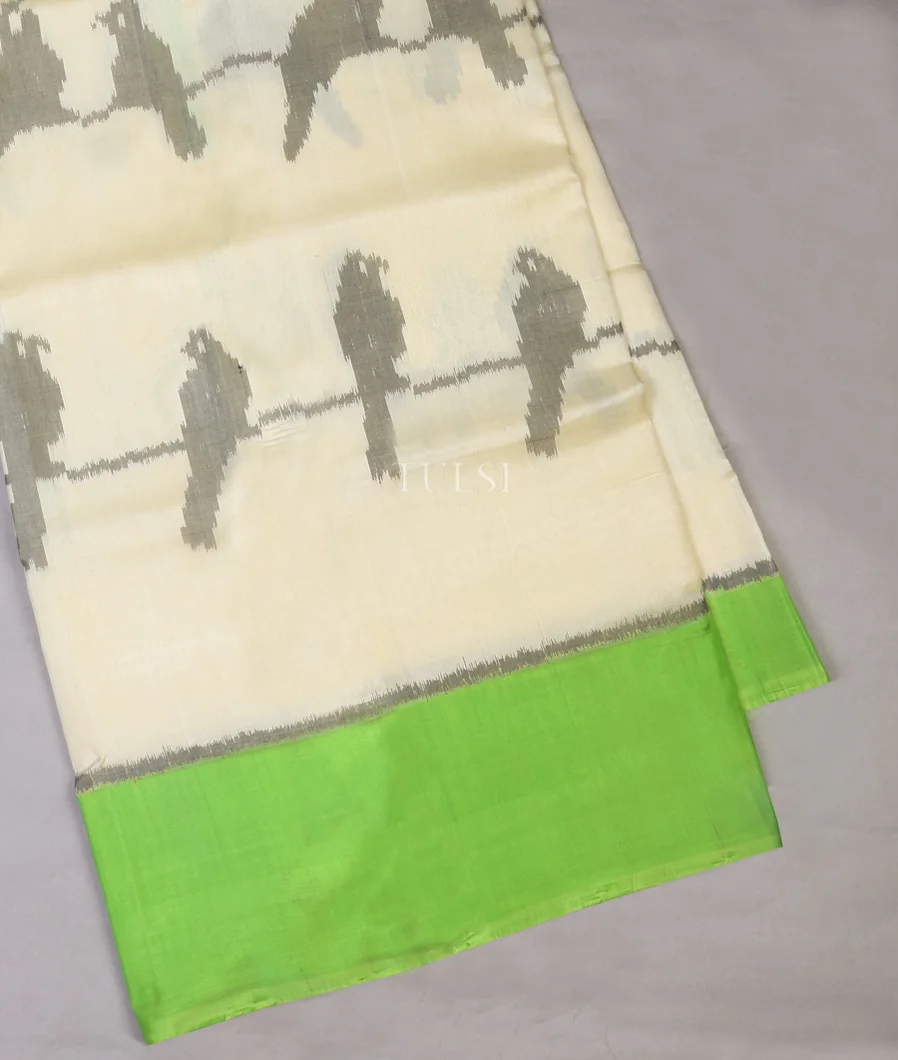 Off-White Patola Silk Saree T670479-image