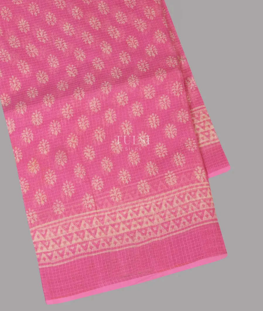 Pink Kota Cotton Saree T676438-image