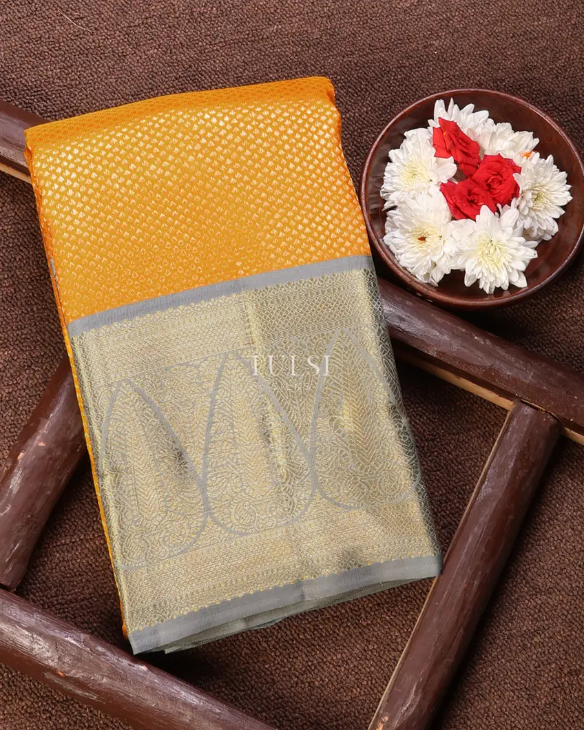 Yellow Kanjivaram Silk Saree T658755-image