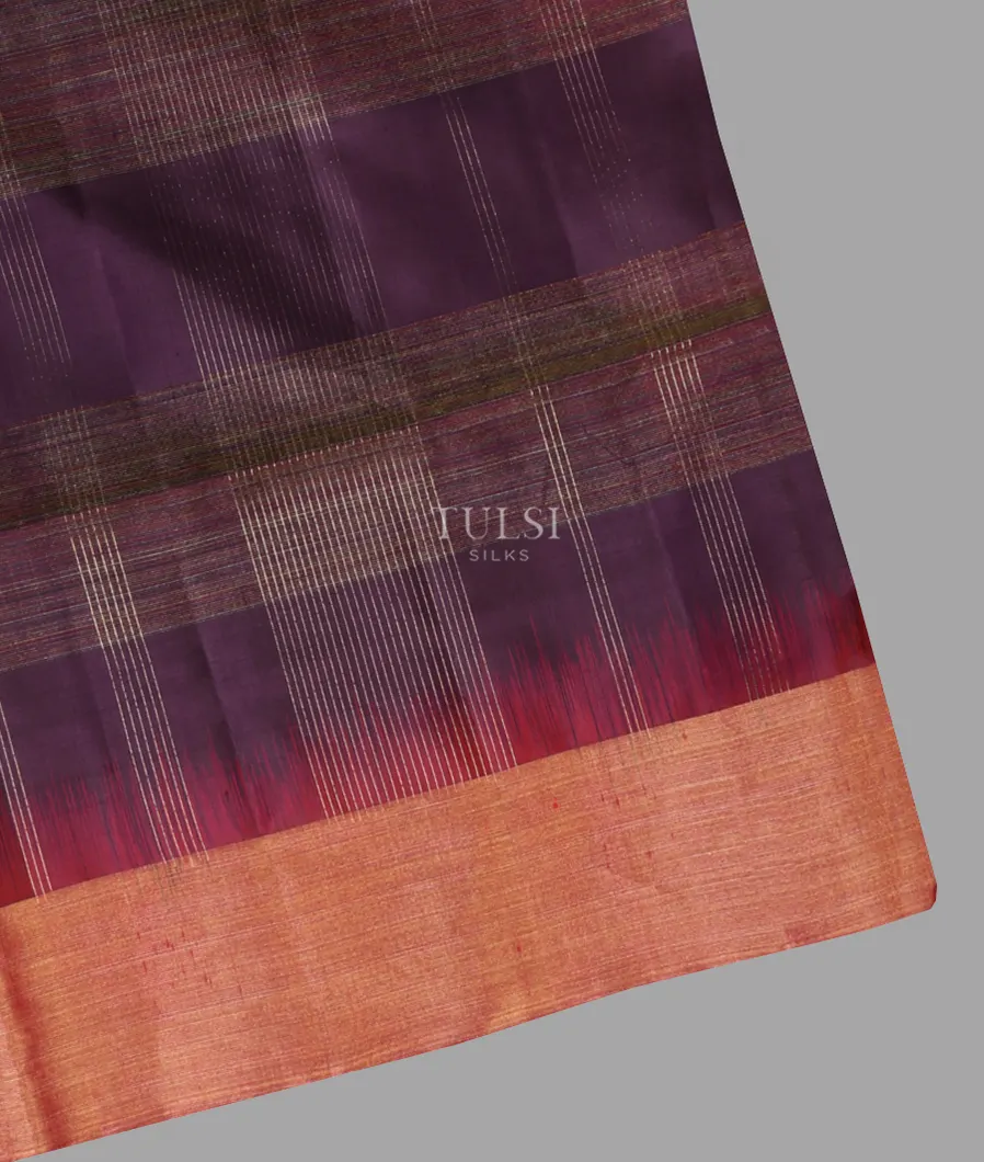 Purple Soft Silk Saree T675191-image