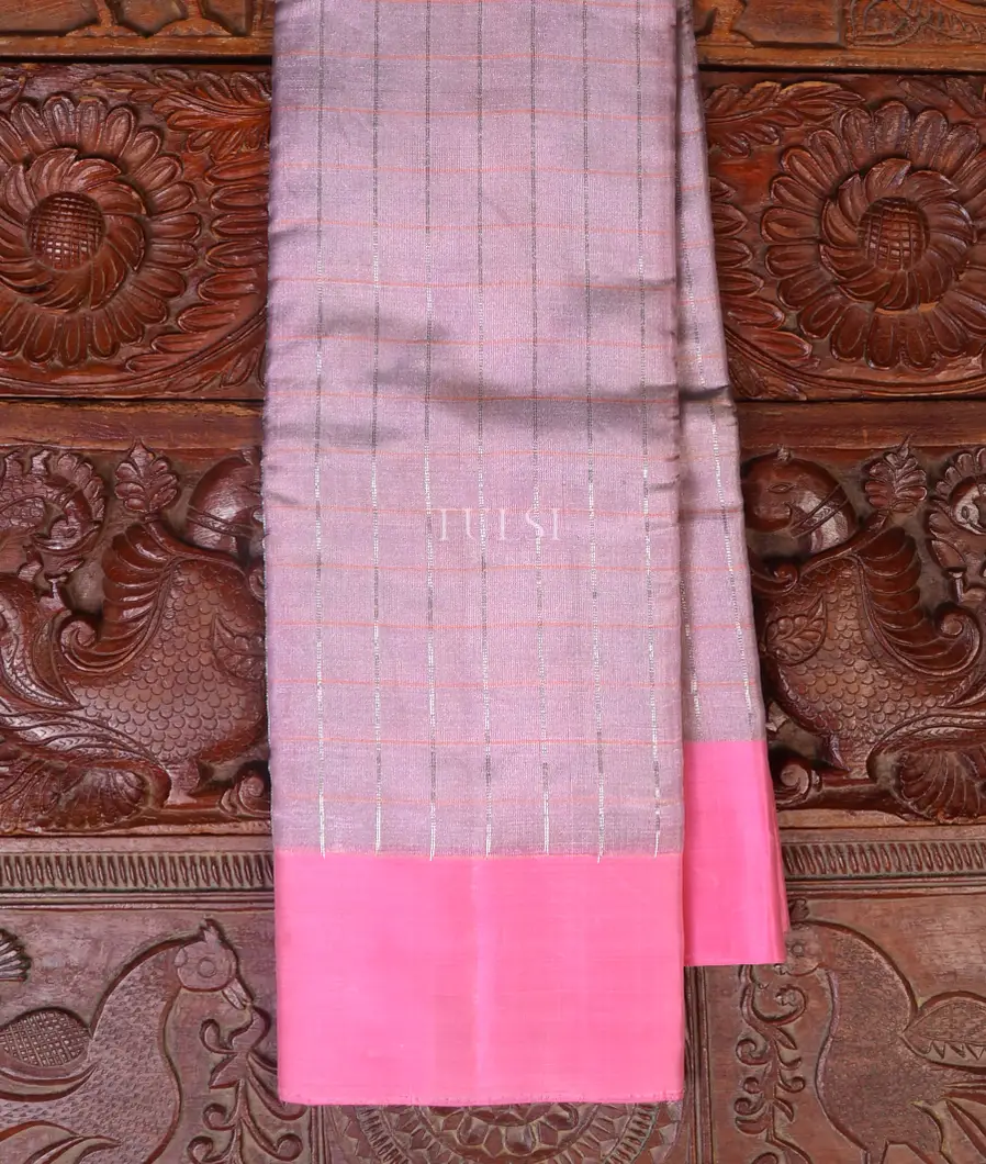 Pink Tissue Soft Silk Saree T647697-image