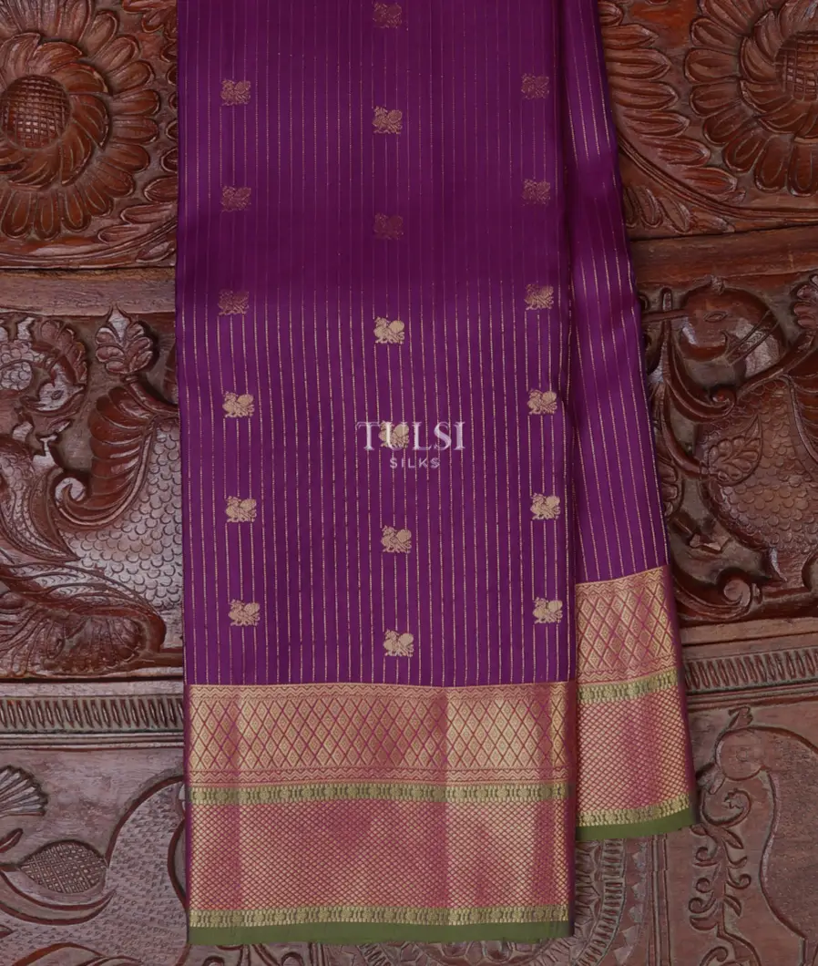 Purple Soft Silk Saree T666975-image