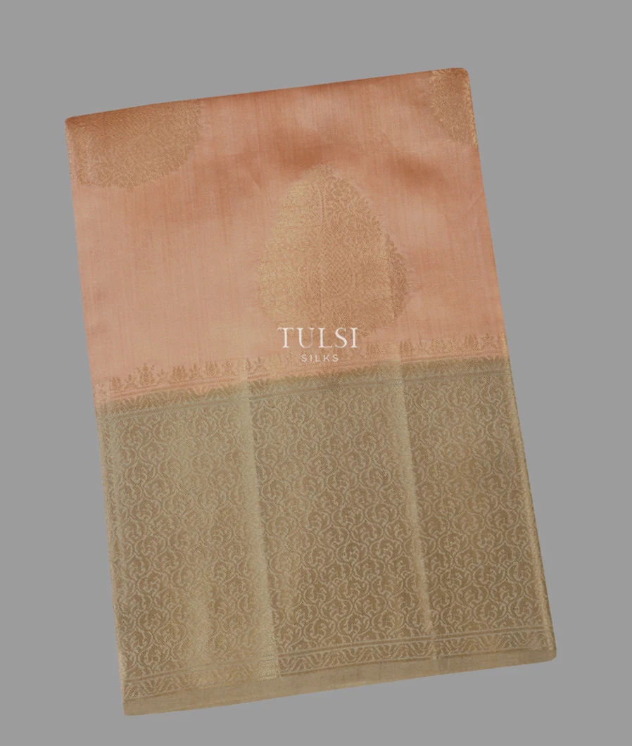 Light Peach Chaniya Silk Saree T653911-1-image