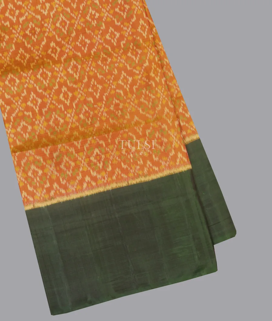 Yellow Patola Silk Saree T677526-image