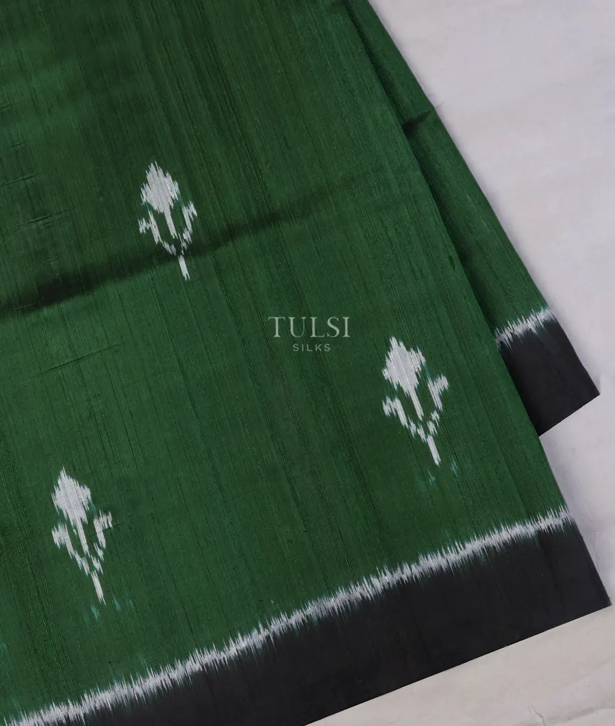 Bottle Green Patola Silk Saree T669496-image