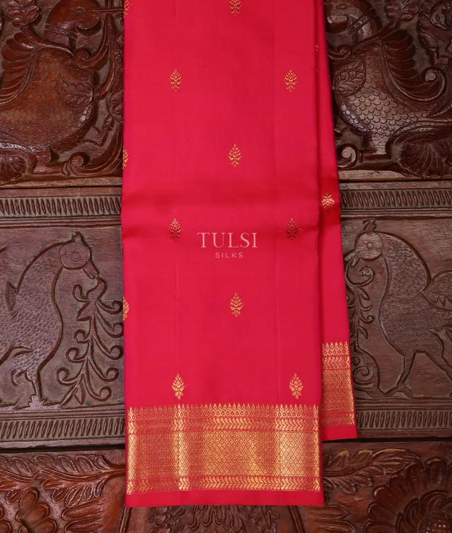 Reddish Pink Kanjivaram Silk Dupatta T635978-image