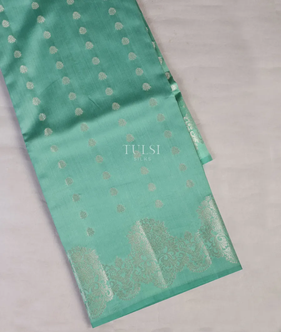 Light Bluish Green Chaniya Silk Saree T674781-image