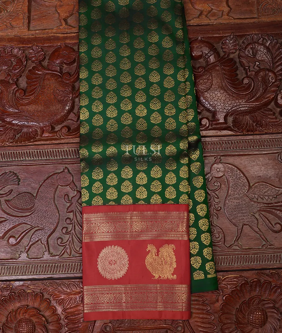 Green Kanjivaram Silk Pavadai T563856-1-image