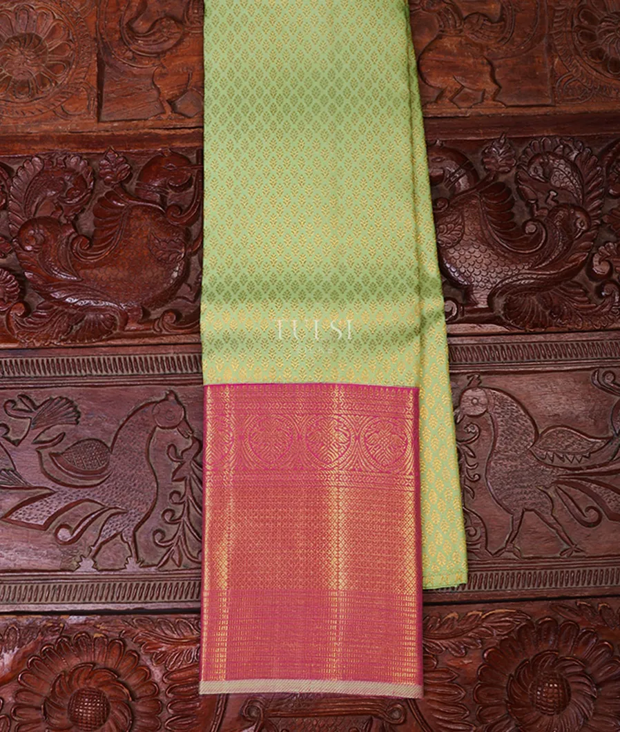 Light Green Kanjivaram Silk Pavadai T669668-image
