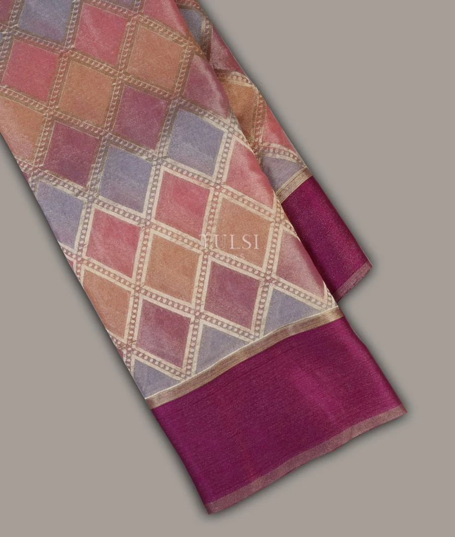 Multicolour Tissue Georgette Silk Saree T673989-image