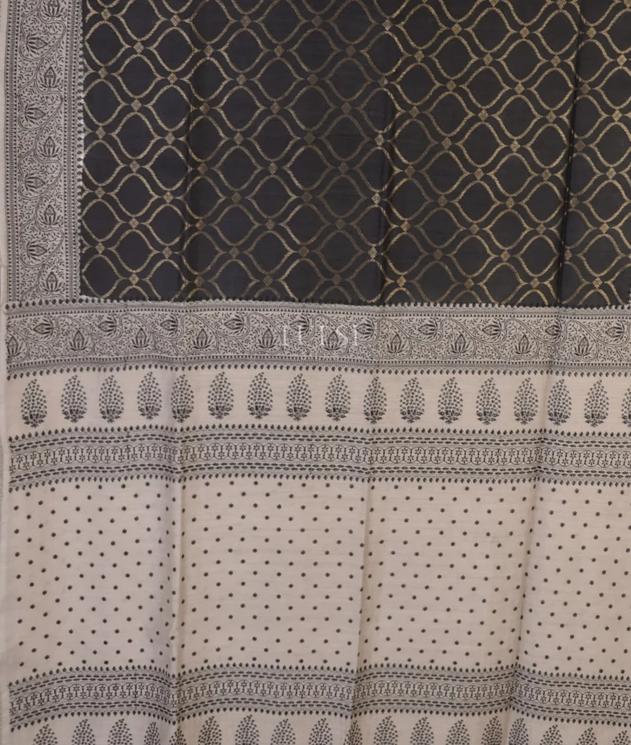 black-tussar-embroidery-saree-t674905-t674905-d