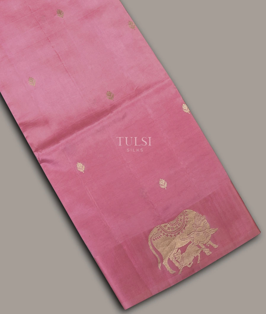 Pink Banaras Silk Saree T678115-image