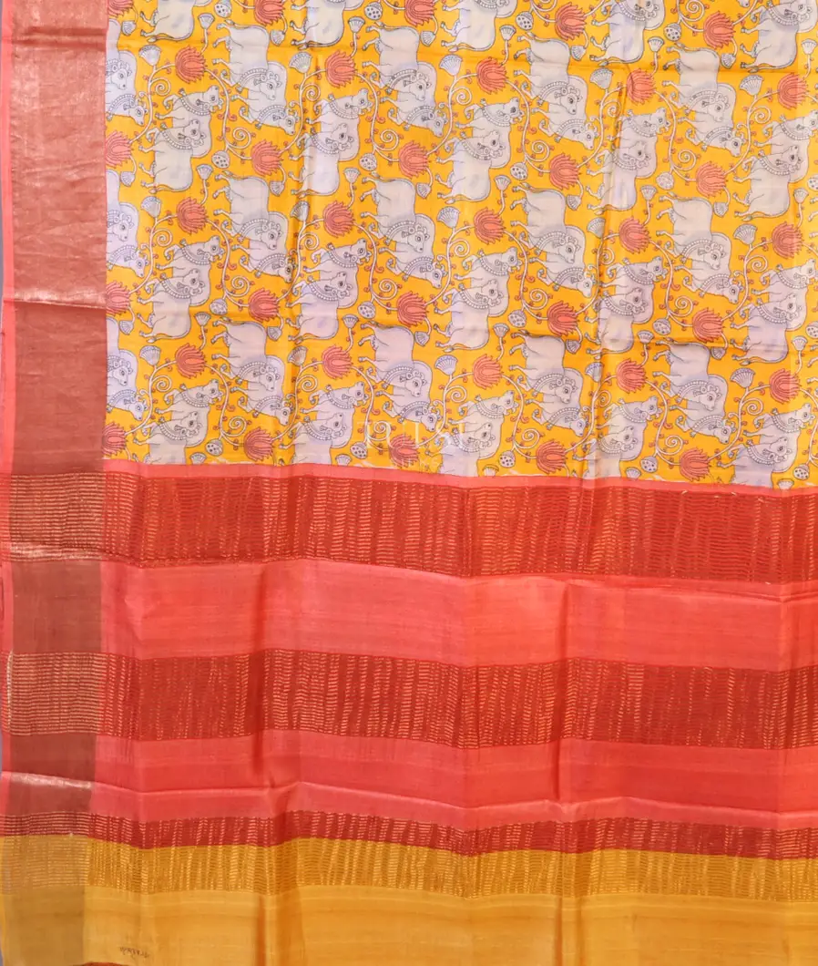 yellow-tussar-printed-saree-t666290-t666290-d