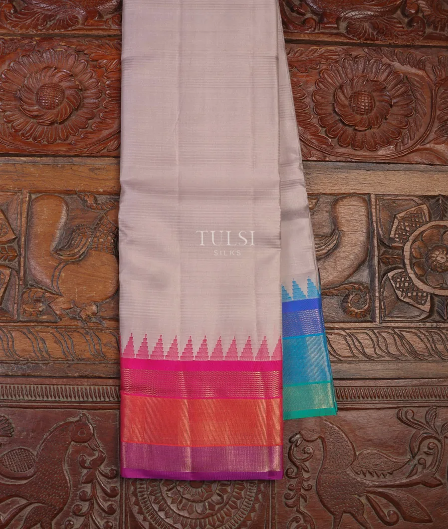 Light Grey Soft Silk Saree T679467-image