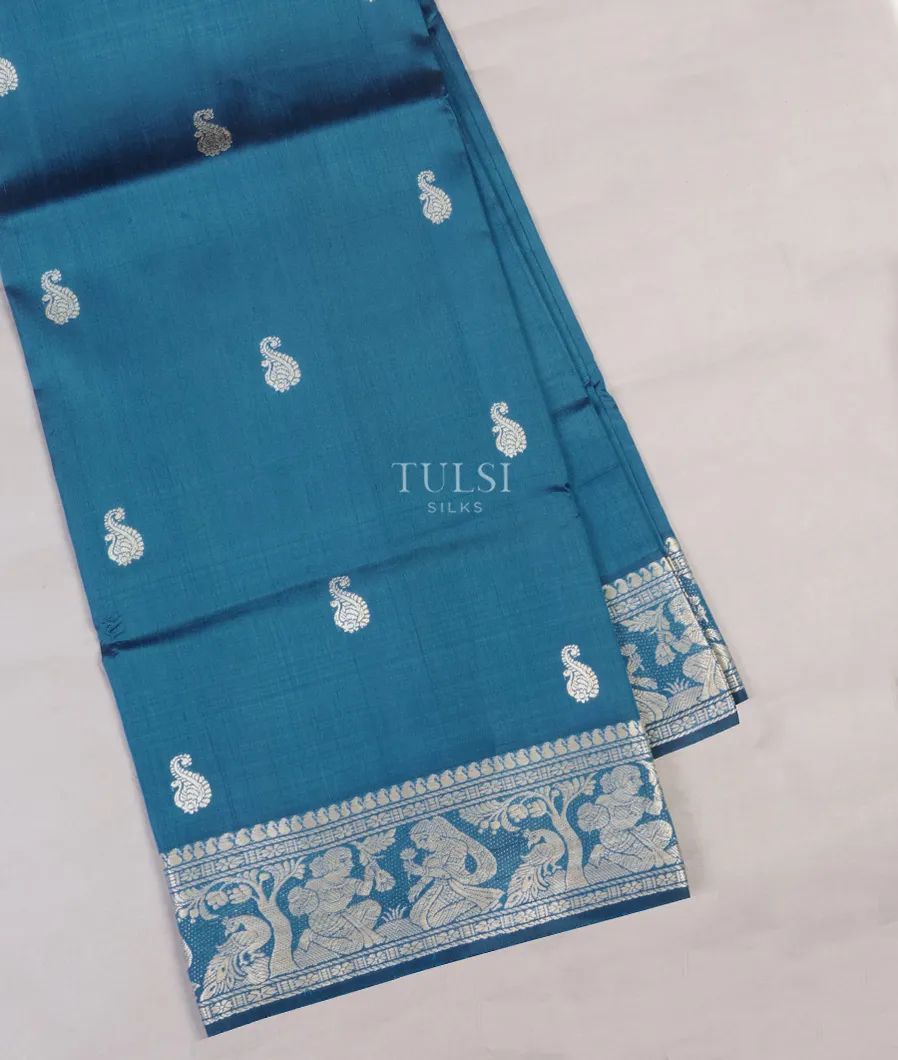 Blue Baluchari Silk Saree T594442-1-image