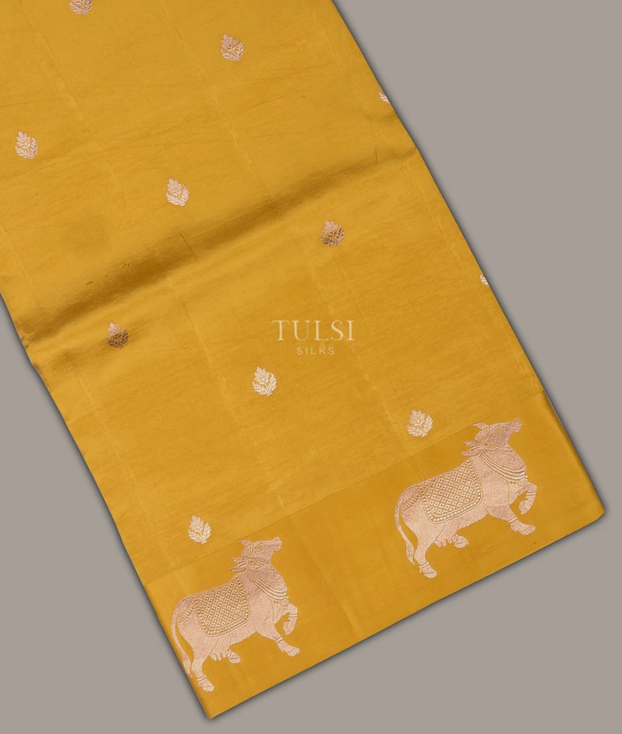 Yellow Banaras Silk Saree T643206-1-image