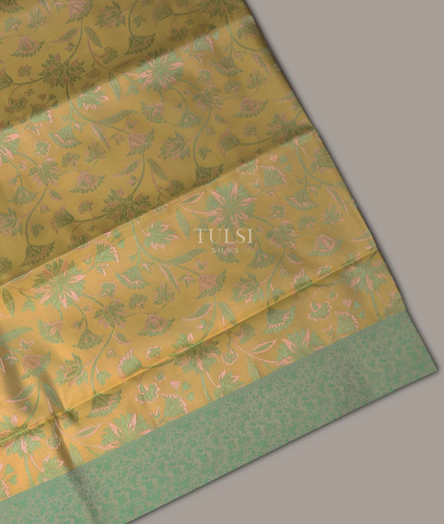 Greenish Yellow Soft Silk Saree T665986-image